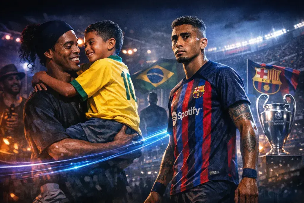 Raphinha Credits Early Encounter with Ronaldinho for Shaping His Barcelona Ascent